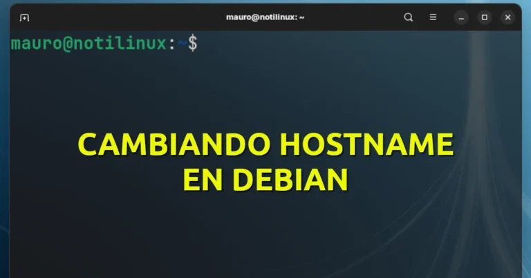 Cambiando el Hostname en Debian