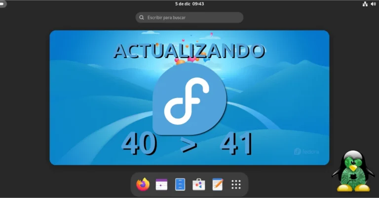 VIDEO: Actualizando Fedora 40 a Fedora 41 utilizando el Centro de Software