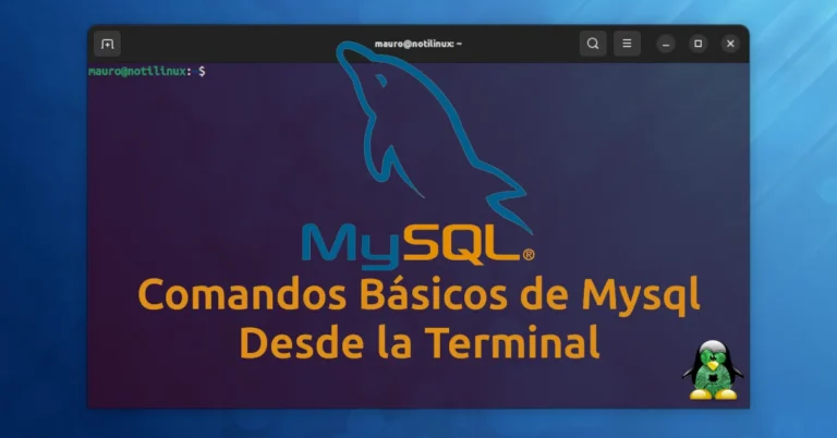 Comandos básicos de Mysql desde la terminal