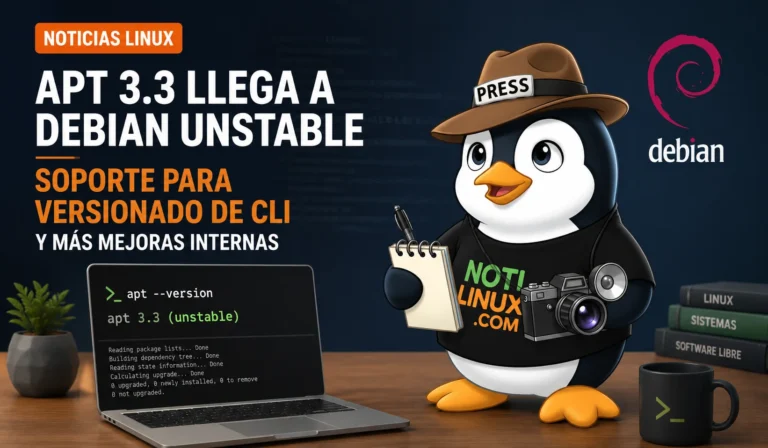 APT 3.3 llega a Debian Unstable: soporte para versionado de CLI y más cambios internos