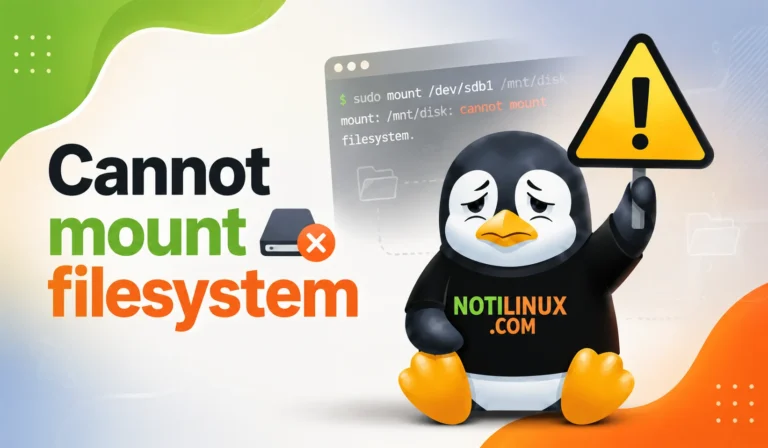 Solución a: “Cannot mount filesystem” en Linux