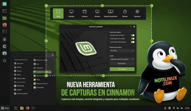 Cinnamon tendrá su propia herramienta de capturas de pantalla y promete una experiencia mucho más pulida