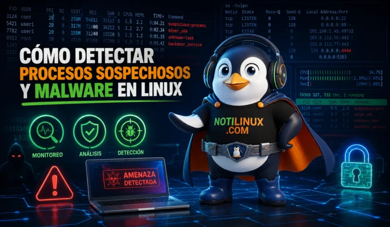Cómo detectar procesos sospechosos y malware en Linux