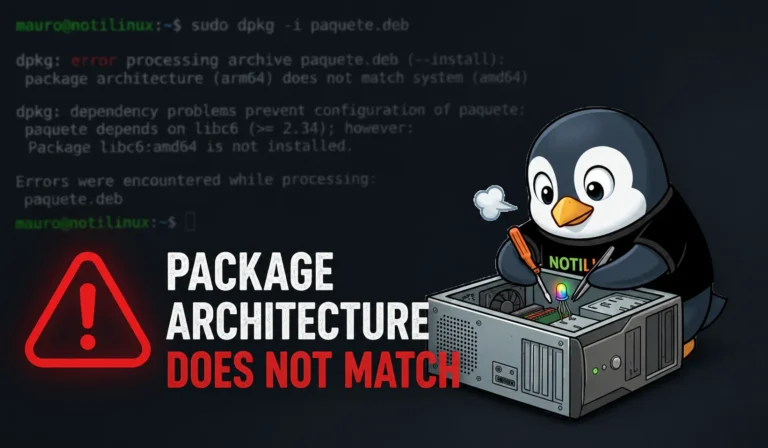 Solución a: «Package architecture does not match» en Linux